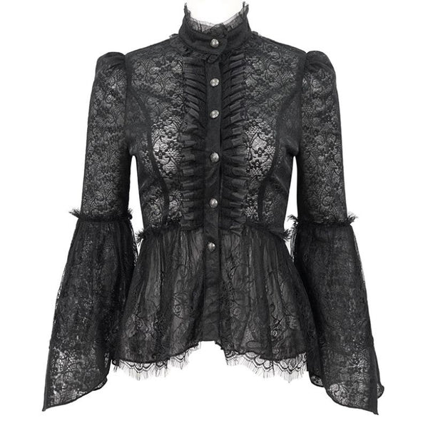 Chemise à Jabot Gothique Femme