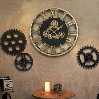 Horloge Steampunk Engrenage Tournant