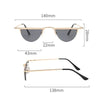 Lunettes de Soleil Demi Lune Vintage