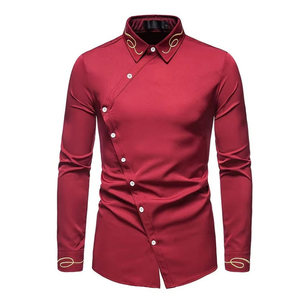 Chemise à Boutonnage Asymétrique