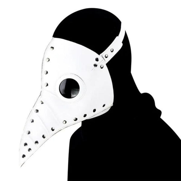 masque médecin de la peste blanc