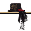 Chapeau Haut de Forme Gothique Steampunk Femme