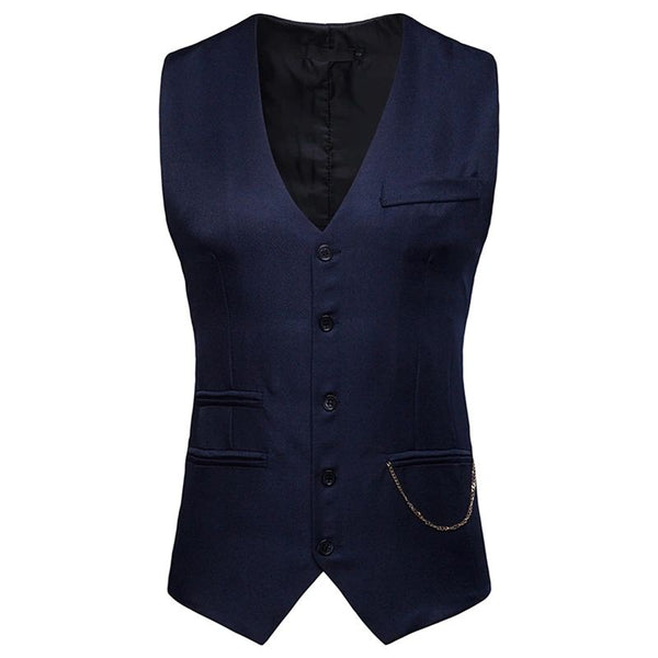 gilet costume homme bleu marine