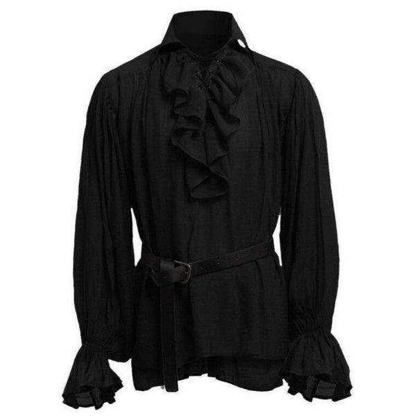 chemise steampunk homme noire