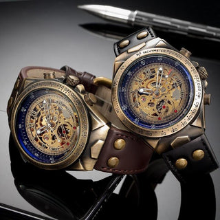 montre squelette steampunk