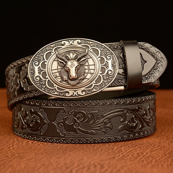 Boucle De Ceinture Coulissante Noeud Corde Artisanale - Style Cowboy Lasso Rodéo - Argenté