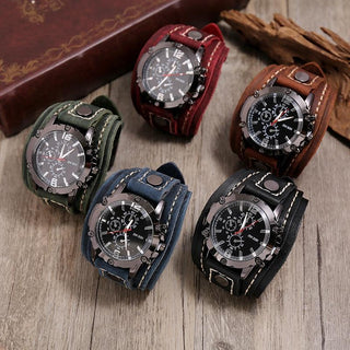 montre cuir steampunk homme