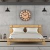 Horloge Industrielle Bois et Métal