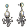 Boucles d'Oreilles Poulpe Steampunk