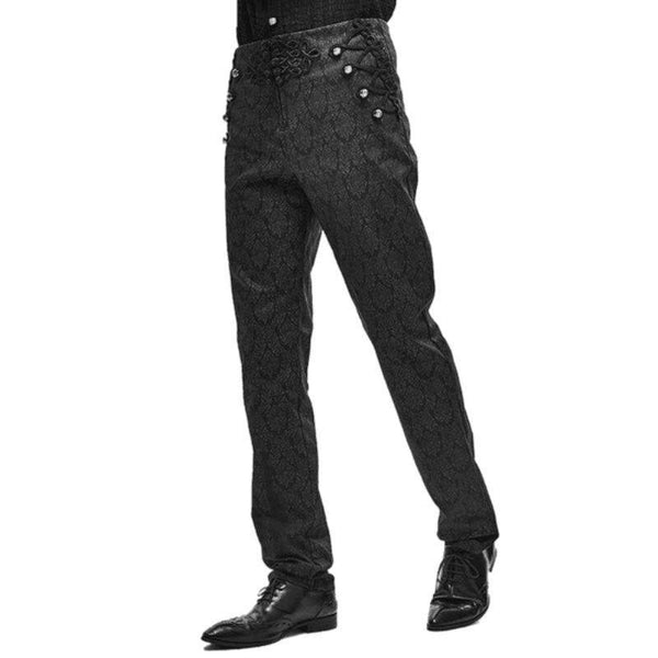 Pantalon Victorien Steampunk Gothique Homme - Style Vintage Médiéval - Pour Cosplay, Fête, Halloween - 7