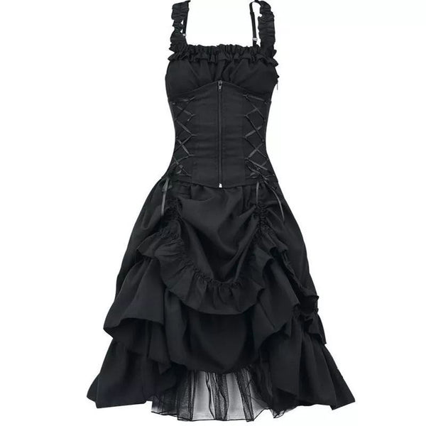 Robe victorienne gothique noire