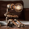 robot steampunk lampe