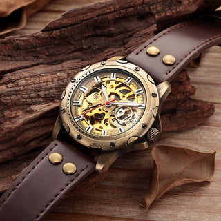 rouage montre steampunk marron