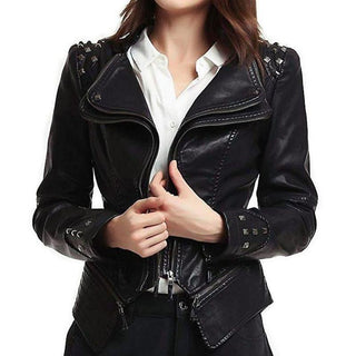 veste en cuir gothique femme