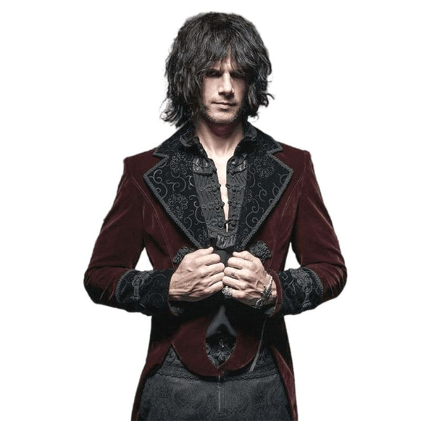 Costume Gothique Steampunk Gothden Veste Victorienne Gothique - Style Steampunk Pour Homme Costumé Tenue Halloween Homme Costume Gothique Steampunk Gothden Veste Victorienne Gothique - Style Steampunk Pour Homme Costumé Tenue Halloween Homme