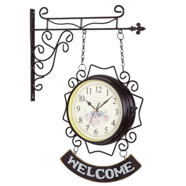 horloge double face vintage