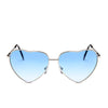 Lunettes de Soleil Cœur Bleu Femme