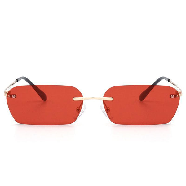 Lunettes Soleil Sans Monture Kiiwah 2 Paires De Lunettes De Soleil Rétro Sans Monture - Verres Dégradés Carrés Anti-UV Unisexe Lunette De Soleil Carré Femme Chanel