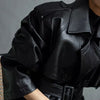manteau cuir vintage femme