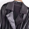 trench simili cuir femme