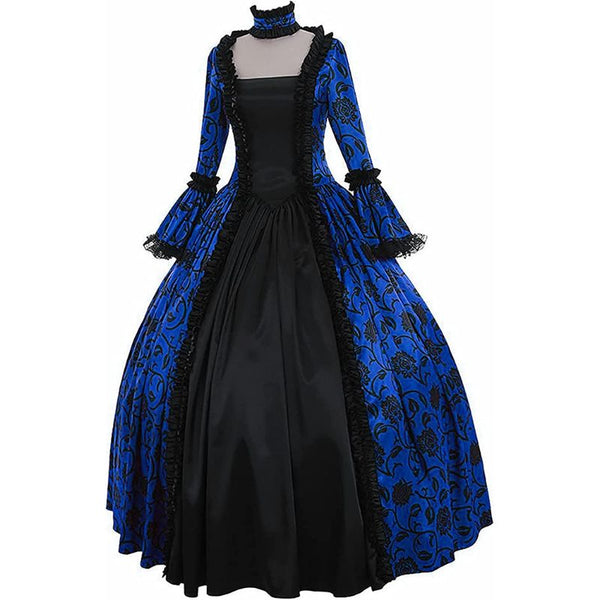 robe victorienne bleue