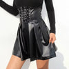Jupe Simili PU Taille Haute