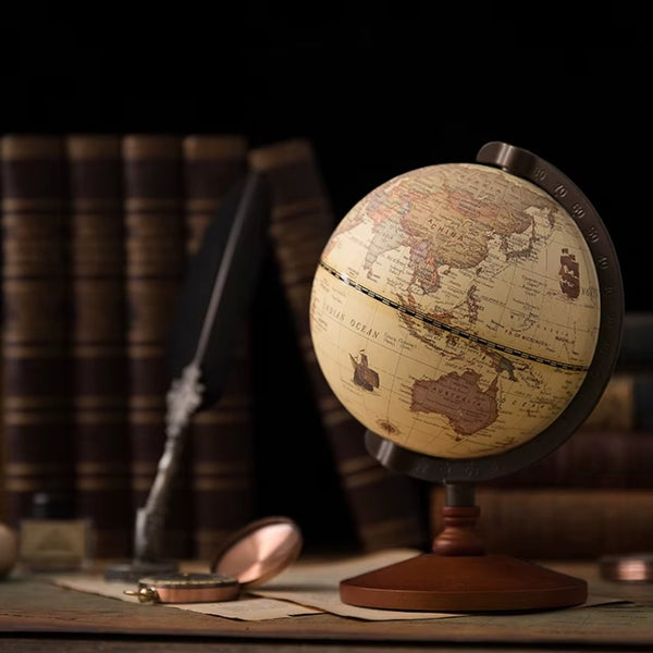 Globe Terrestre Tournant Sur Pied