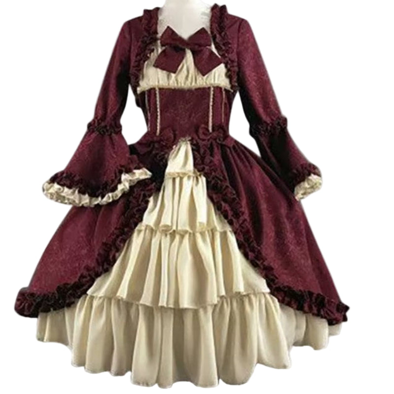 Robe Médiévale Victorienne Longue Noire – Style Gothique, Steampunk, Manches Longues, Pour Déguisement