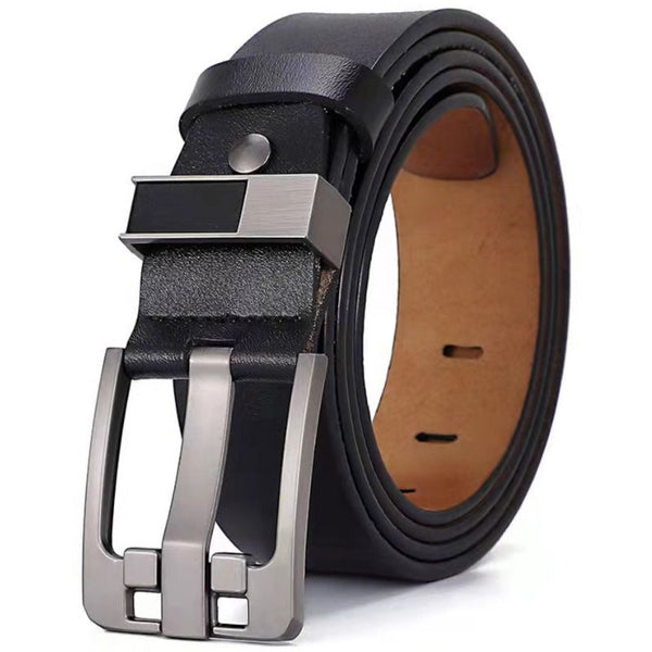 ceinture noire boucle argent