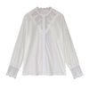 blouse blanche dentelle manche longue