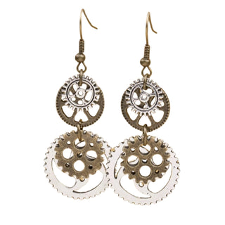 Boucles d'Oreilles Engrenage Steampunk