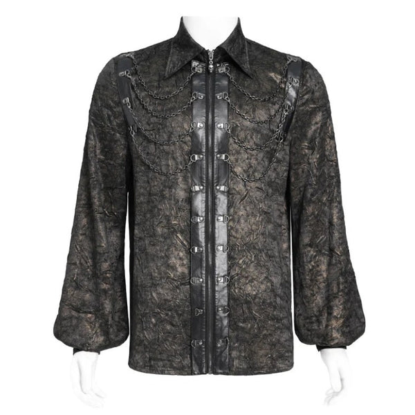 Chemise Steampunk Marron