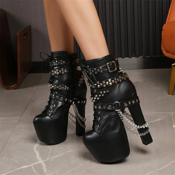 Bottines Steampunk Gothique