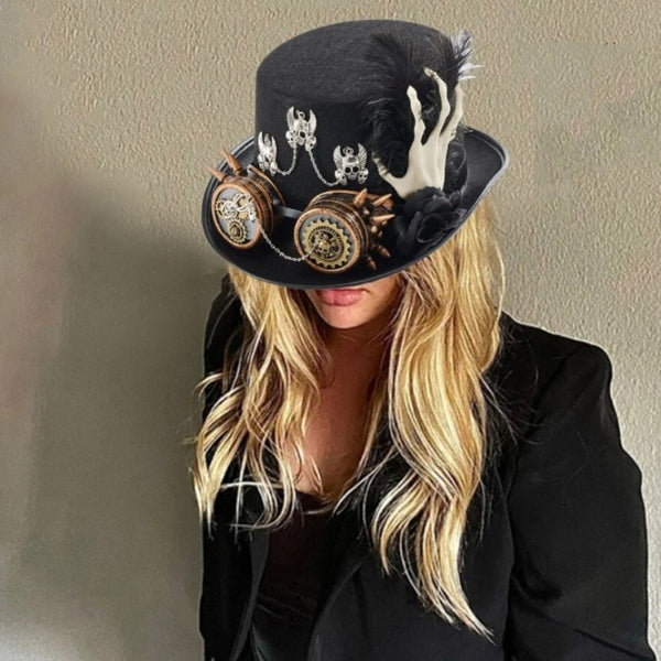 Chapeau Steampunk Tête de Mort