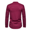 Chemise à Col Mao Brodée