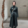 Manteau Trench Coat Surdimensionné en PU