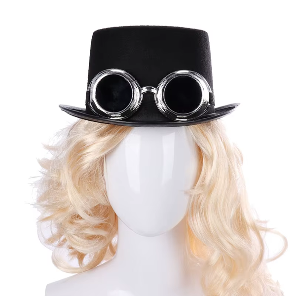 Chapeau Steampunk Avec Lunettes de Soudure