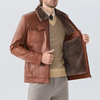 Veste Aviateur Col Fourrure Homme