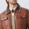 Veste Aviateur Col Fourrure Homme