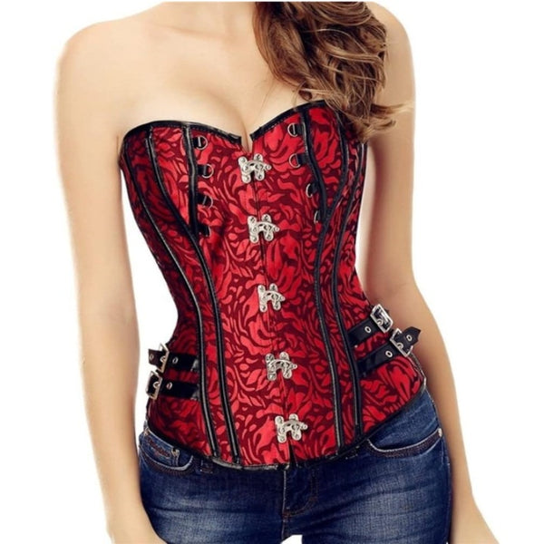 Corset Steampunk Rouge