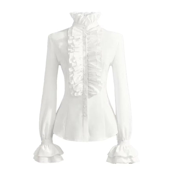 Chemise Blanche Steampunk Femme