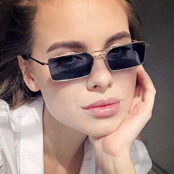 lunette de soleil femme forme rectangulaire