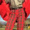 pantalon ecossais femme gothique