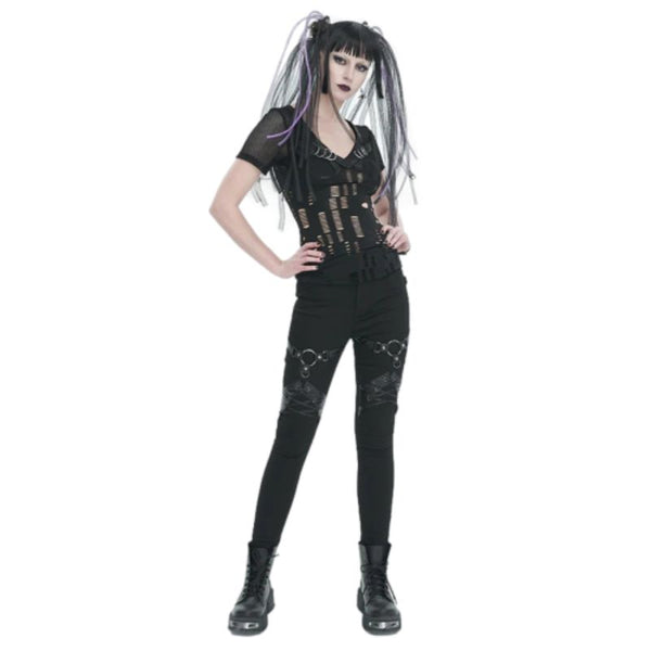 pantalon punk femme