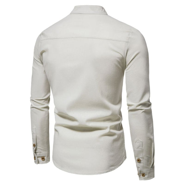 chemise col mao homme