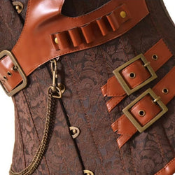 Corset Steampunk en Simili