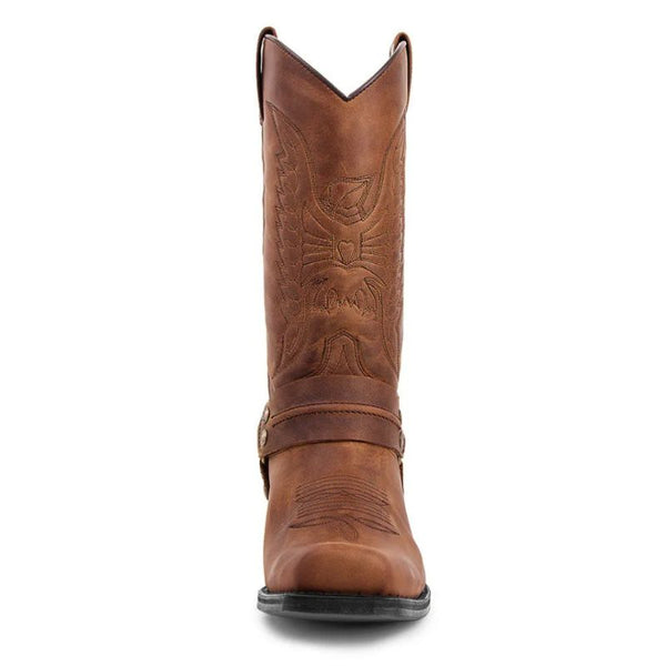 bottes western marron