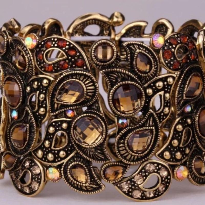 Bracelet En Argent Doré Lingot Pierres Turquoise Bracelet En Argent Doré Lingot Pierres Turquoise