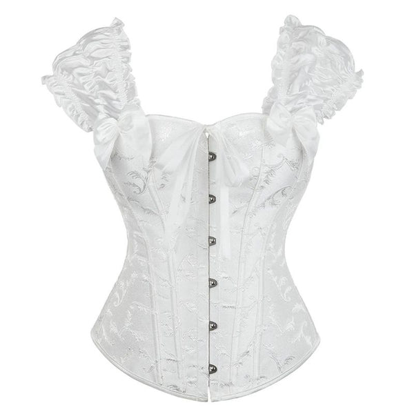 bustier blanc victorien