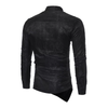 Chemise Asymétrique Homme noire motif paisley, vue de dos, col mao